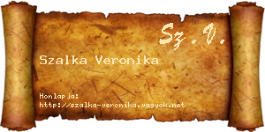 Szalka Veronika névjegykártya