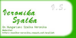 veronika szalka business card